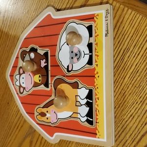 MElissa and Doug preschool knog puzzle farm animals